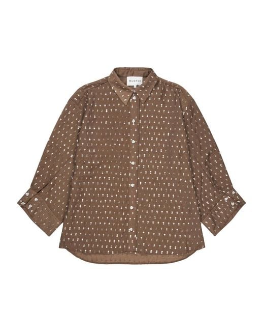 Shirts Munthe de color Brown