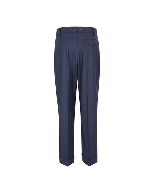 Victoria Beckham Blue Wide Trousers