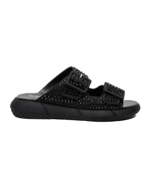 Shoes > flip flops & sliders > sliders Elena Iachi en coloris Black