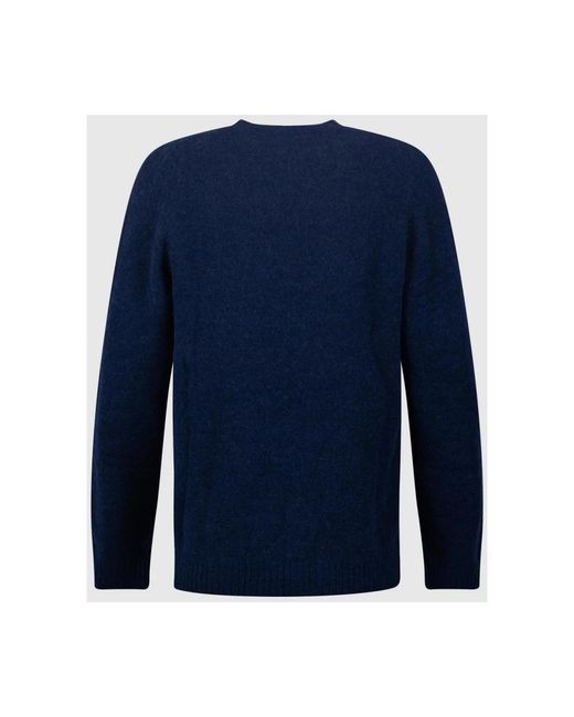 Mc2 Saint Barth Blue Round-Neck Knitwear for men