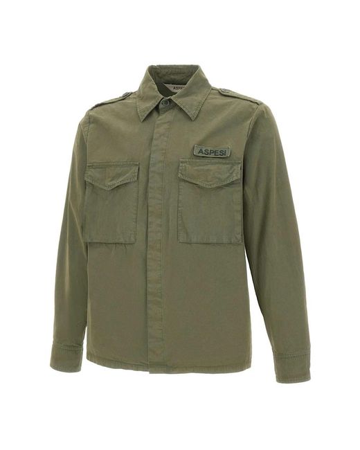 Aspesi Green Casual Shirts for men