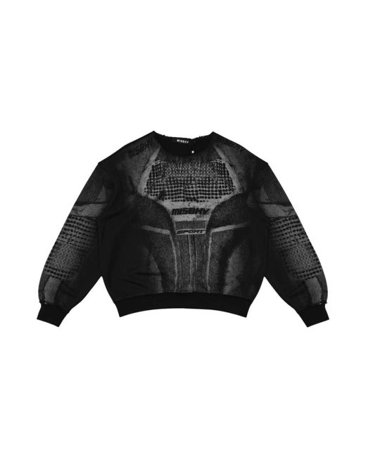 M I S B H V Black Sweatshirts for men