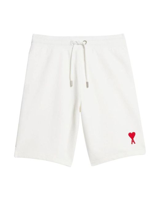 AMI White Casual Shorts for men