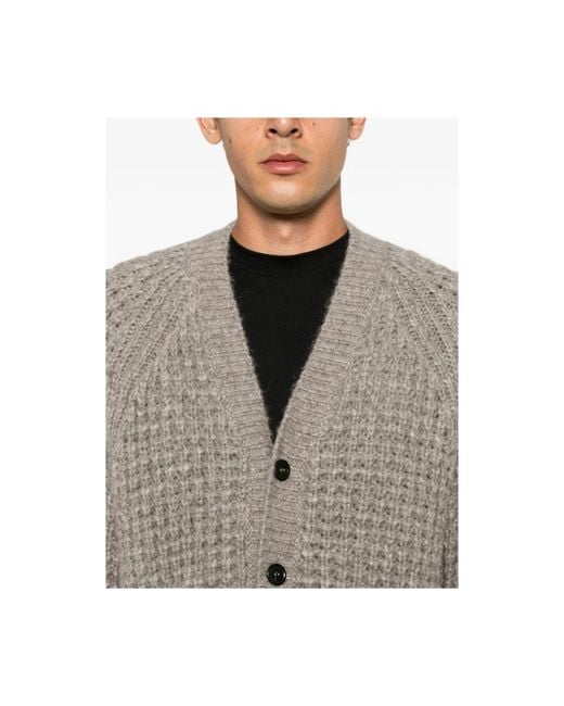 Roberto Collina Gray Cardigans for men