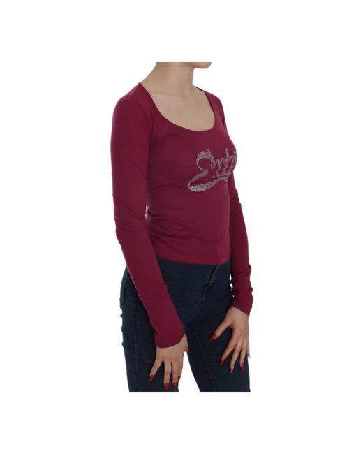 Exte Red Long Sleeve T-Shirts