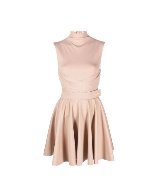 Alaïa Pink Short Dresses