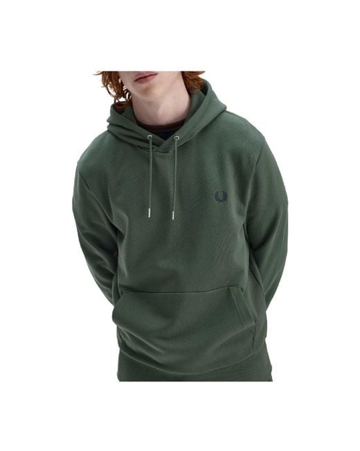 Fred Perry Hoodie in het Green voor heren