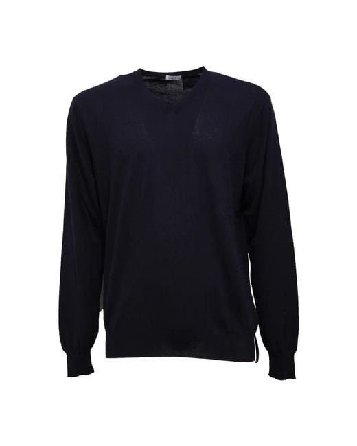 Round-Neck Knitwear Hōsio pour homme en coloris Blue