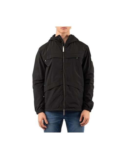 AFTER LABEL Jassen ,Zwart ,Stijlvolle Blouson Jas in het Black voor heren
