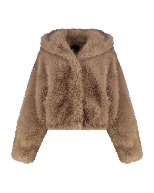 BB COUTURE Brown Mink Faux Fur Jacket
