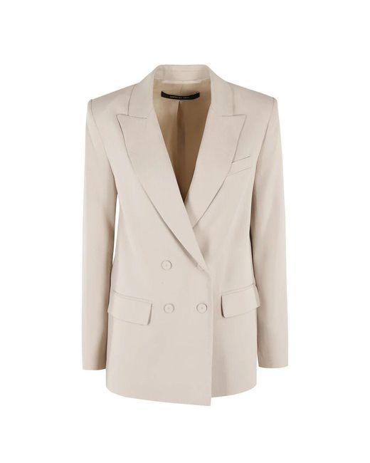 FEDERICA TOSI Natural Viskosekleid eleganter stil