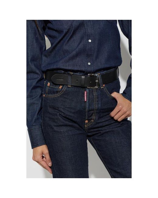 DSquared² Black Ledergürtel