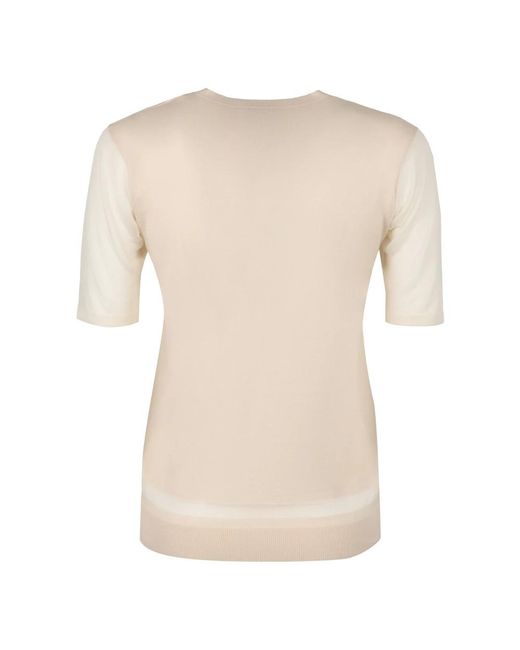 Agnona Natural Round-Neck Knitwear