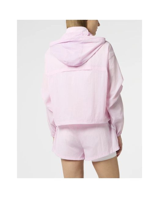 Wind Jackets Philipp Plein de color Pink