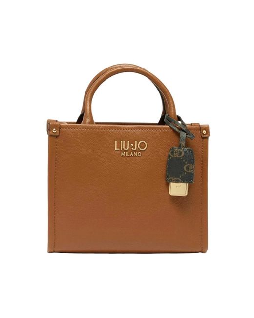 Liu Jo Brown Stilvolle Handtasche Mit Reißverschluss