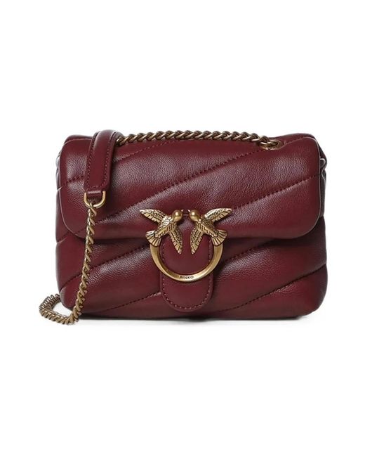 Pinko Red Shoulder Bags