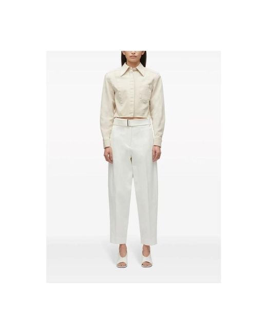 3.1 Phillip Lim Tapered Trousers in het White