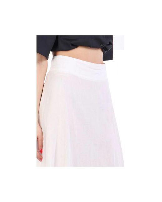 Marella White Maxi Skirts