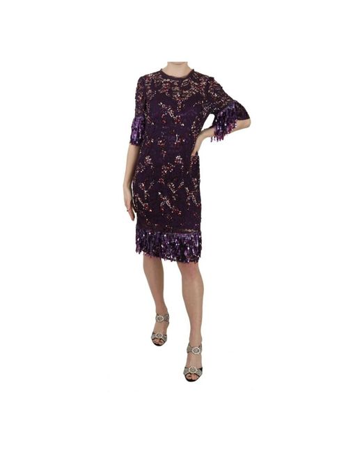 Short Dresses di Dolce & Gabbana in Purple