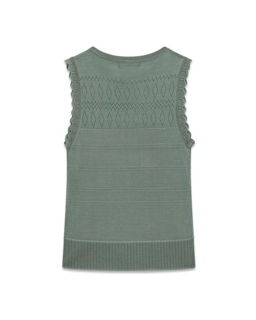 Guess Green Sleeveless Tops