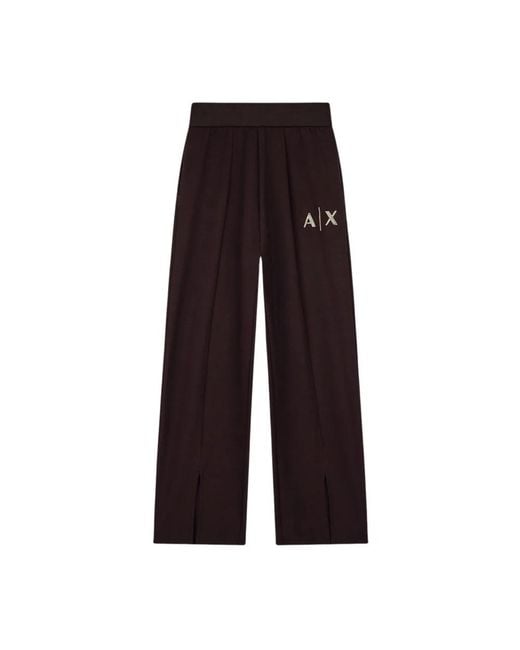 ARMANI EXCHANGE Black Wide Trousers