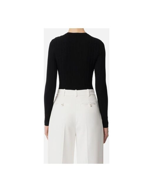Cardigans Elisabetta Franchi de color Black