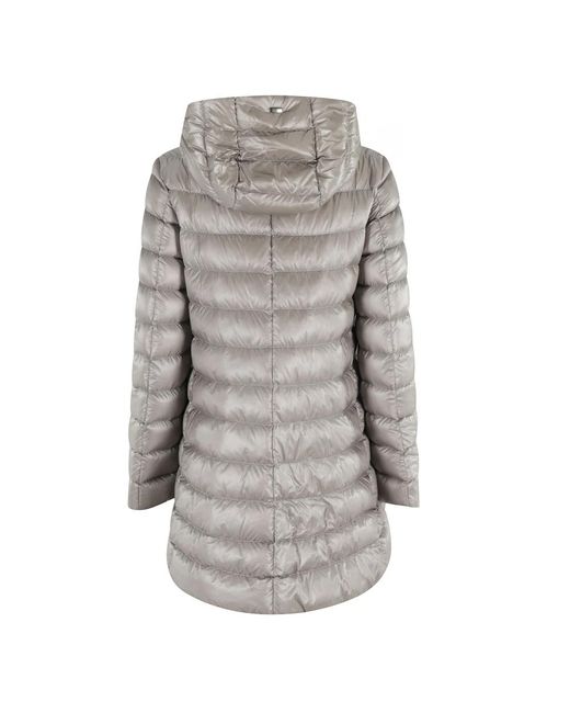 Herno Jassen ,Grijs ,Nylon A-Shape Resort Nylon Ultralight Jacket in het Gray