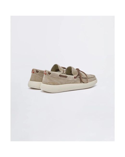 Peuterey White Boat Shoes for men