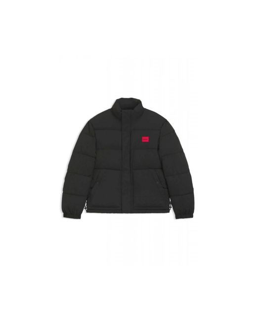 HUGO Jassen ,Zwart ,Leer Balto 2541 Jacket in het Black voor heren