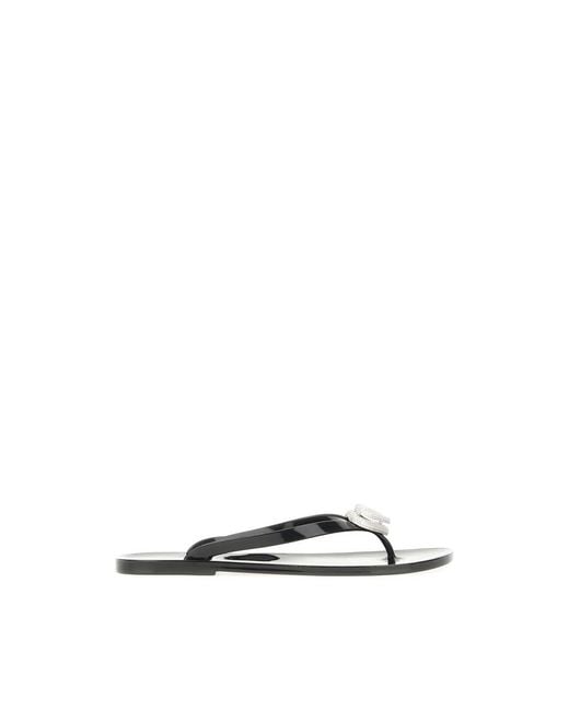 Mach & Mach Black Flip Flops