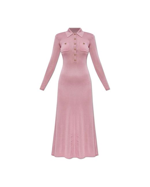 Self-Portrait Pink Midi Dresses