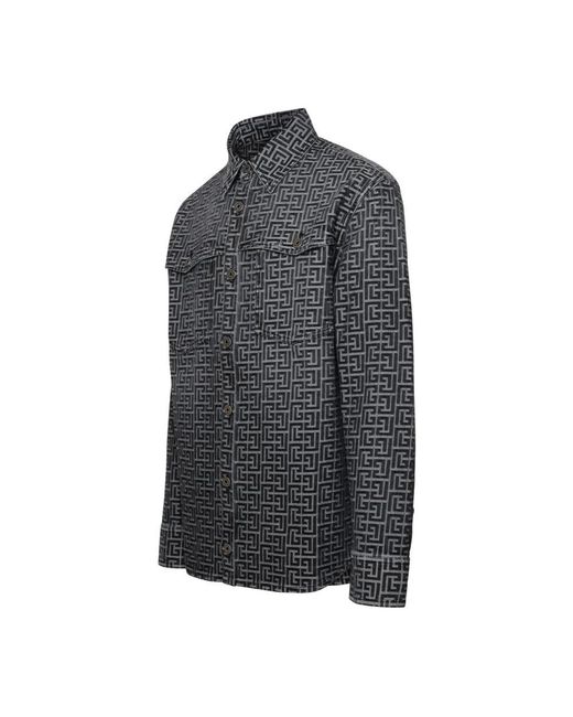 Balmain Gray Casual Shirts for men