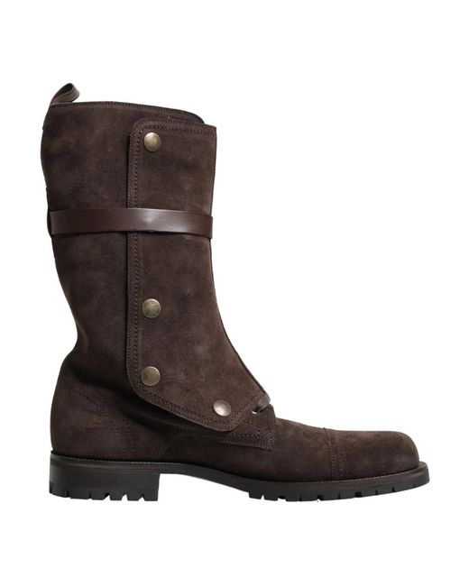 Dolce & Gabbana Black High Boots for men