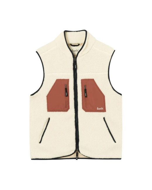 Forét Astro Sherpa Weste in Natural für Herren