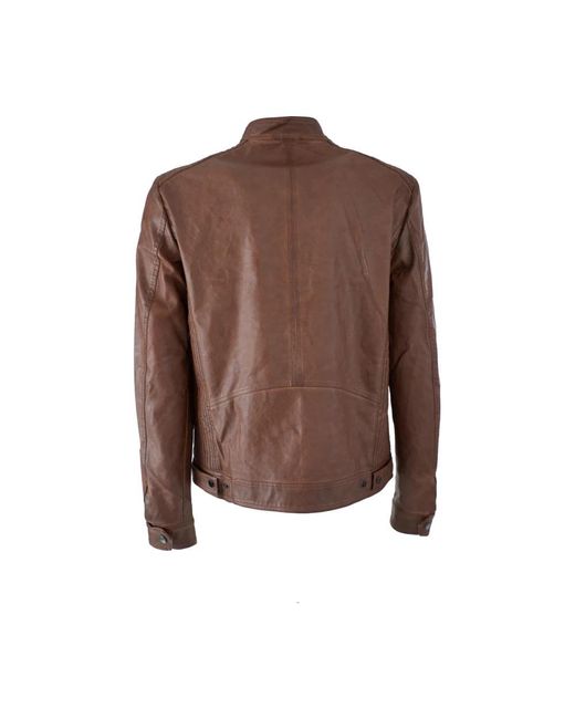 Yes Zee Brown Leather Jackets for men