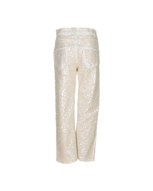 Straight Jeans P.A.R.O.S.H. de color Natural