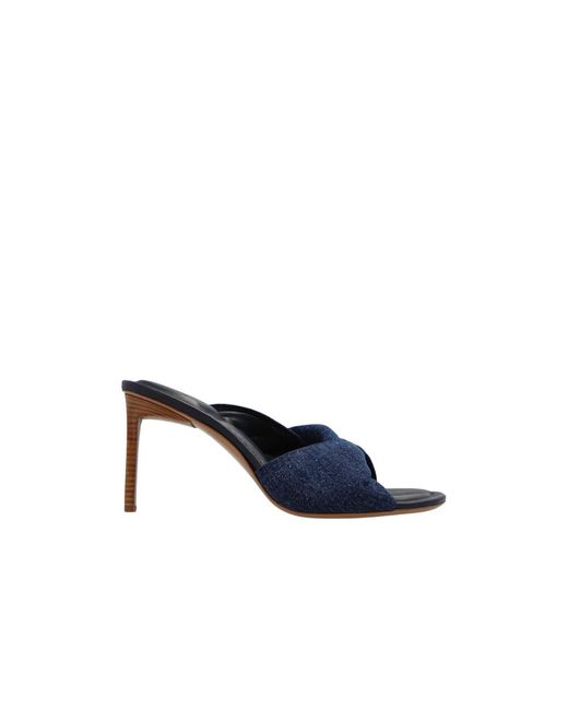 Jacquemus Blue Heeled Mules