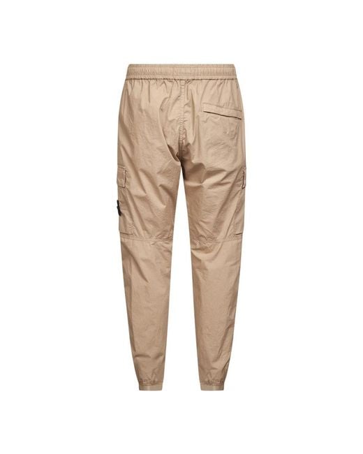 Stone Island Natural Slim-Fit Trousers for men