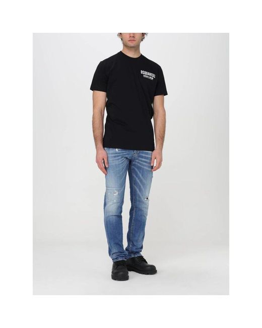 DSquared² Cool Guy Distressed Jeans in Blue für Herren