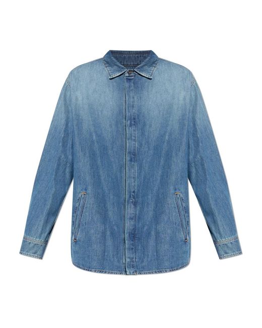 DARKPARK Overhemden ,Blauw ,Denim Ethan Denim Shirt in het Blue voor heren