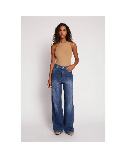 Munthe Rechte Jeans in het Blue