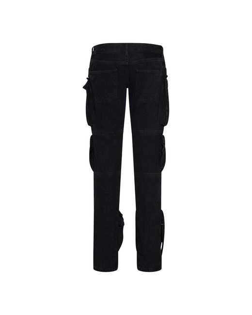 The Attico Black Slim-Fit Jeans