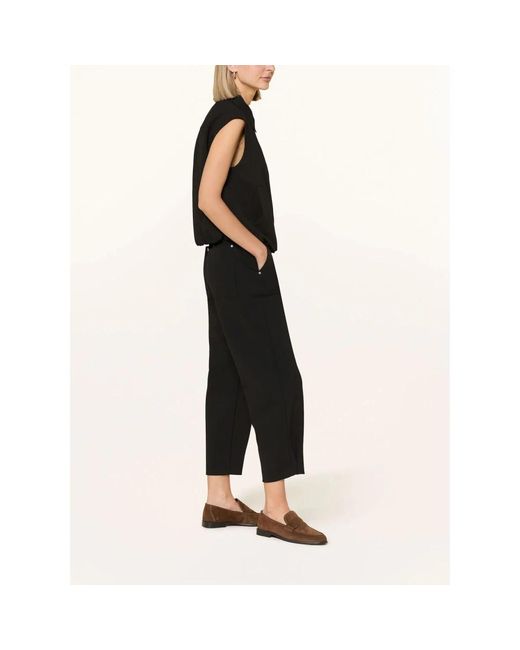 Cropped Trousers M·a·c de color Black
