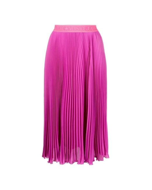 Midi Skirts Versace Jeans Couture en coloris Pink