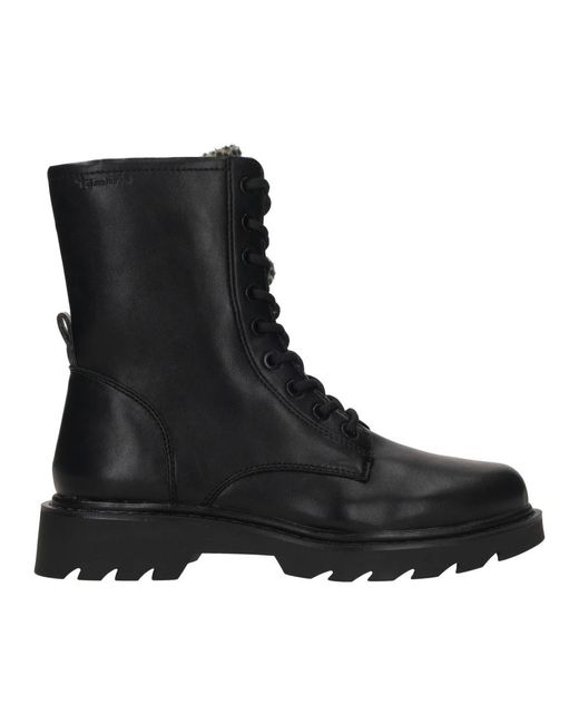 Tamaris Black Lace-Up Boots