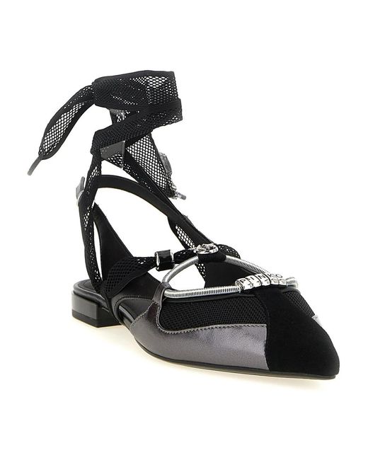 Pinko Black Ballerinas