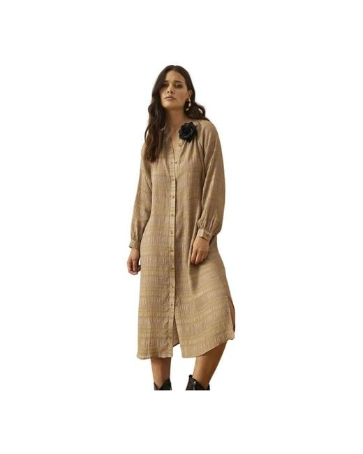 iN FRONT Natural Midi Dresses