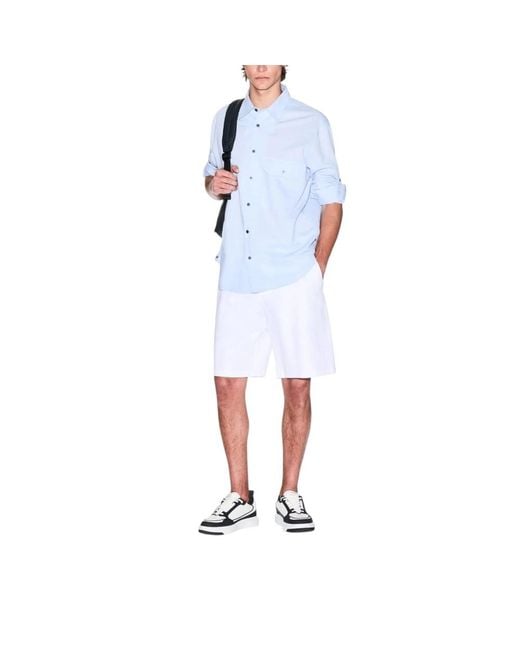 ARMANI EXCHANGE White Casual Shorts for men