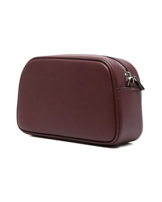 Michael Kors Red Rote Leder-Schultertasche Aw25