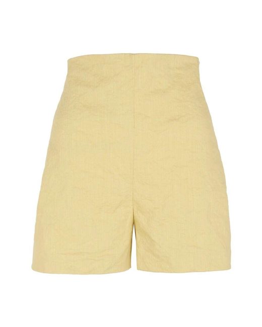 Cortana Yellow Zitrone, hoch sitzende hellgelbe shorts